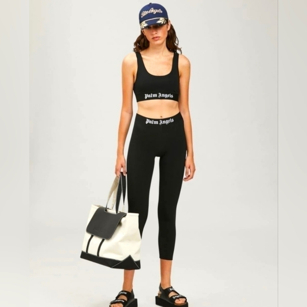 Palm Angels Black Leggings